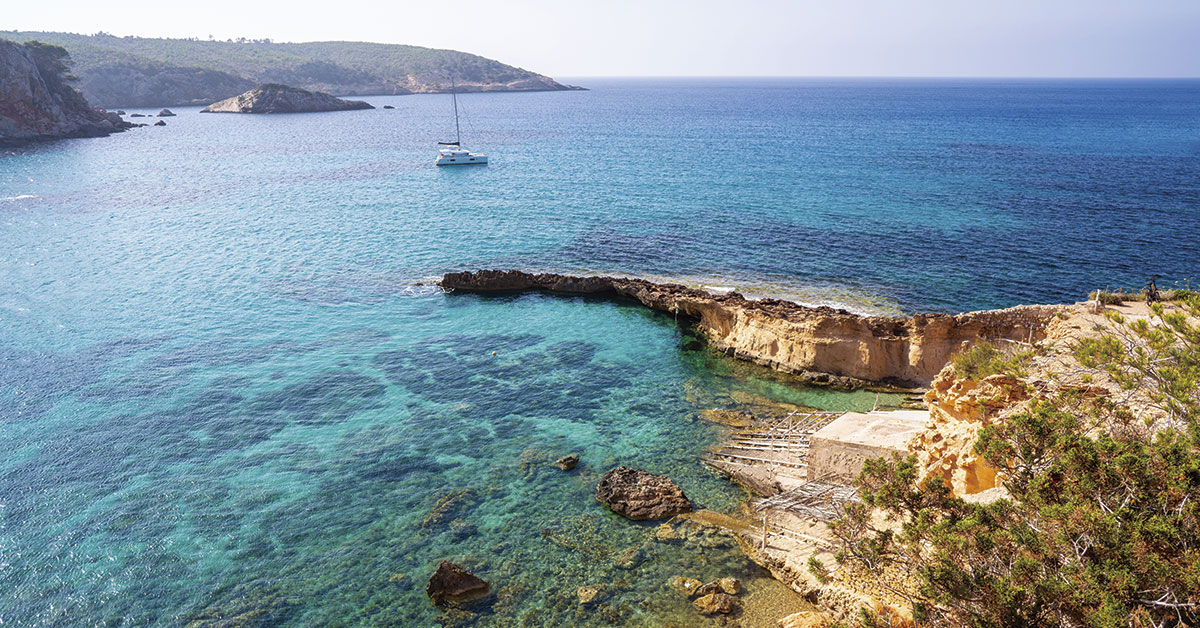 cala xarraca en el norte de ibiza