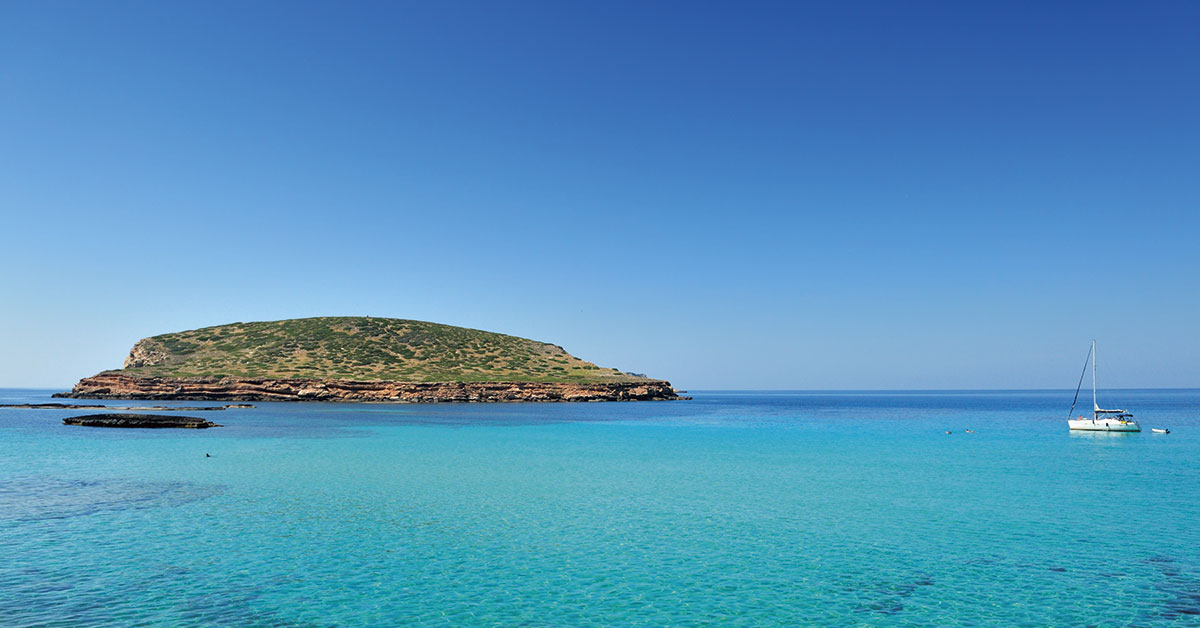 illa des bosc desde el mar